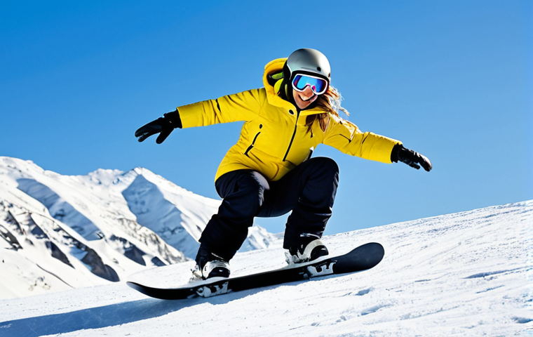 레저스포츠지도자 실무에서 발생한 위기 관리 사례 - Winter Sports Scene**
"A professional female snowboarder in a fully clothed, insulated snowsuit, pe...