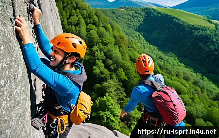 레저스포츠지도자 실무와 관련된 인턴십 경험 - A dynamic, wide-angle shot from a first-person perspective, showcasing a male instructor (late 20s t...