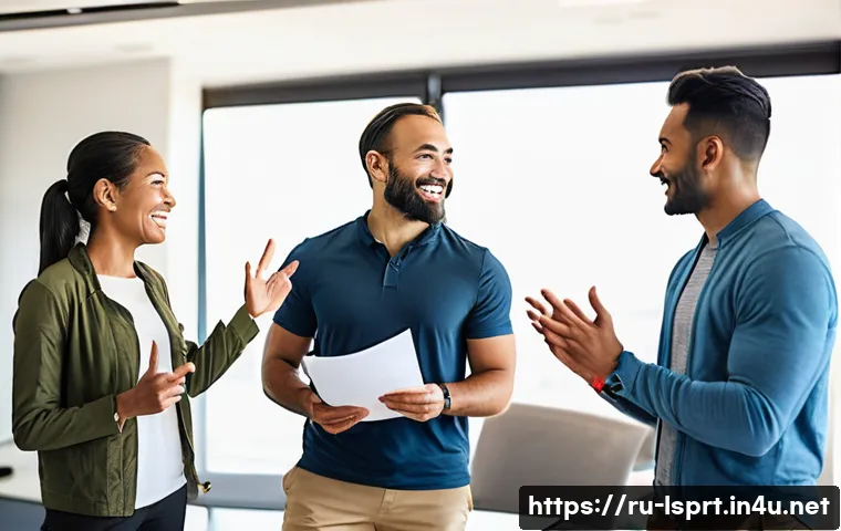 레저스포츠지도자 커뮤니티 참여로 얻을 수 있는 이점 - A professional networking event for active outdoor instructors from diverse regions, featuring men a...